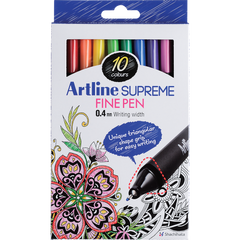 Artline Supreme Fine Pens | 10-Pack
