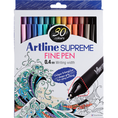 Artline Supreme Fine Pens | 30-Pack