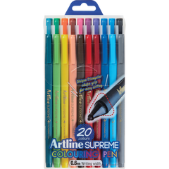 Artline Supreme Coloring Pens | 20-Pack
