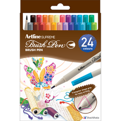 Artline Supreme Brush Pen | 24-Pack