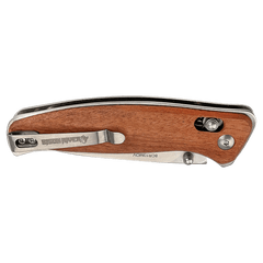 Bison River | 4 1/2" Wood Button Lock Folding Knife