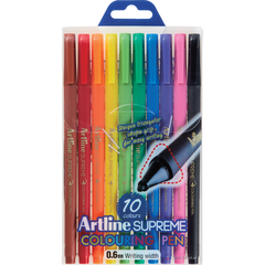 Artline Supreme Coloring Pens | 10-Pack