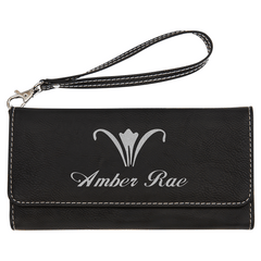 Leatherette Wallet With Strap
