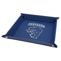 Leatherette Folding Tray with Snaps Large