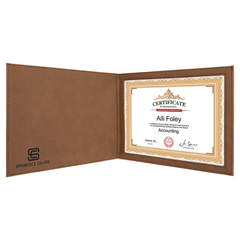 Leatherette Certificate Holder