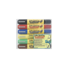 Artline Multi Pen | Massimo 2-in-1 | Primary Colors Set | 6-Pack