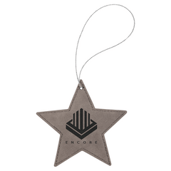 Leatherette Star Ornament