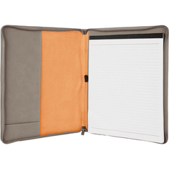 Leatherette Portfolio With Zipper